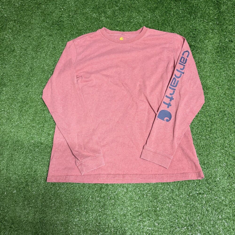 Carhartt Women’s Long Sleeve Tee Medium Salmon Workwear Shirt